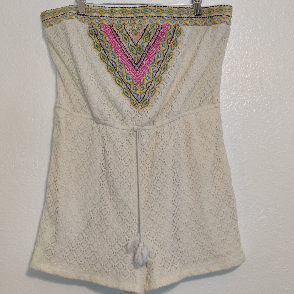 Strapless Romper Shorts XL